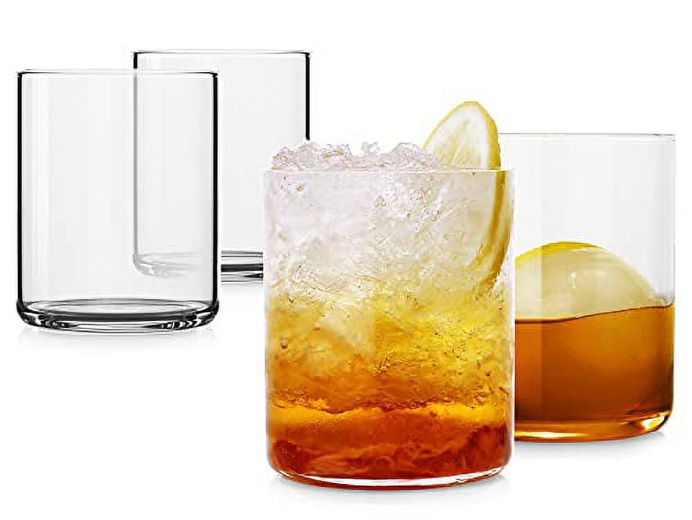LUXU Drinking Glasses 19 oz, Thin Highball Glasses Set of 4,Clear
