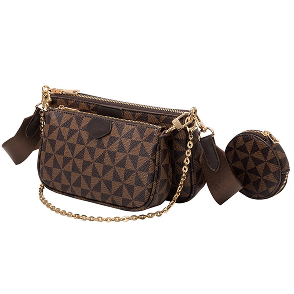 LV Pu Leather Casual Sling bag Louii Vuittto Multi Pochette Sling