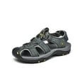 thumbnail image 1 of LUXUR Closed Toe Sandals for Men Fisherman Sandal Summer Beach Shoes Gray Size 10, 1 of 7
