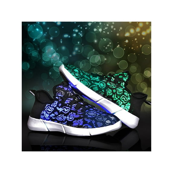LUXUR LED Shoes Light Up Sneakers for Women Men Kids with USB Charging Flash