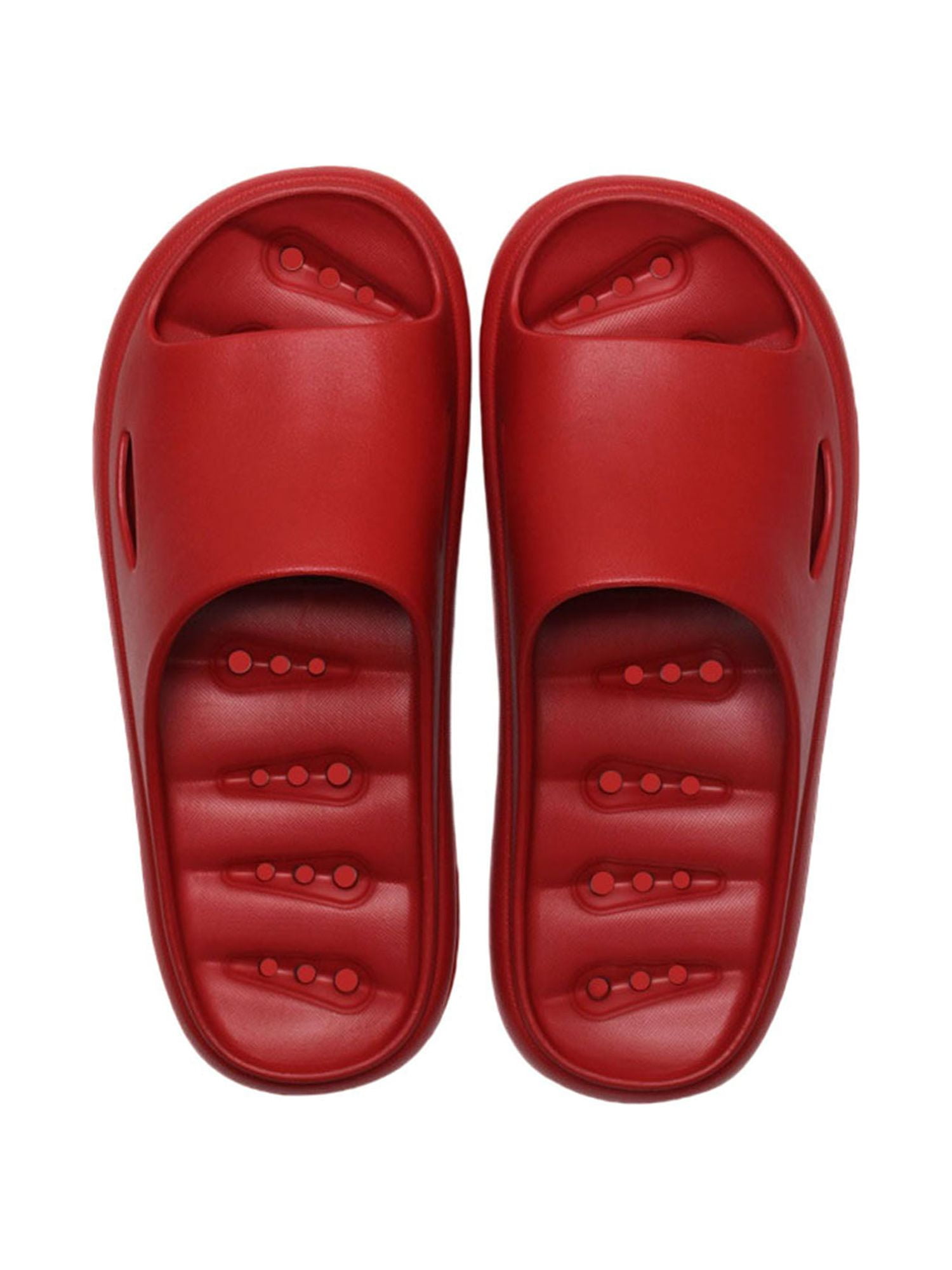 LUXUR Men's Slip On Sport Slide Sandals Flip Flop Shower Shoes Slippers ...