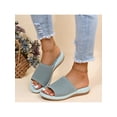 thumbnail image 1 of LUXUR Wide Width Sandals Womens Fashion Orthotic Slides Ladies Lightweight Athletic Sandals Slip On Slippers With Comfortable Arch Support, 1 of 9