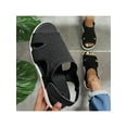 thumbnail image 1 of LUXUR Women Sandals Sport Mesh Breathable Open Toe Comfortable Walking Shoes Flat, 1 of 3