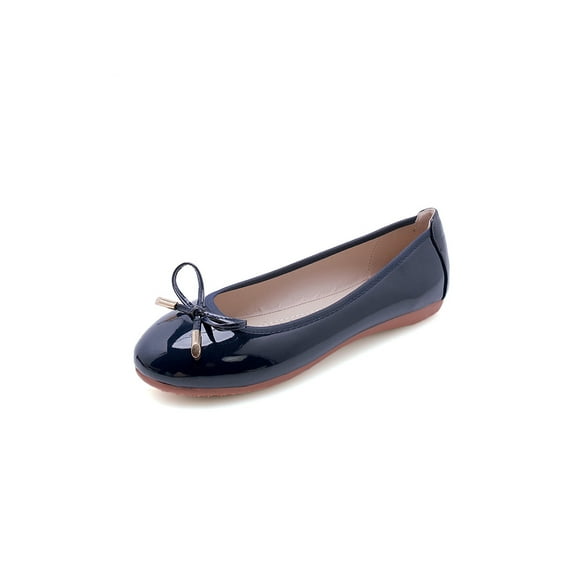 LUXUR Women's Ballet Flats Pumps Shoes Breathable Leather Slip on Flats Loafers Girls Dress Shoes Walking Shoes