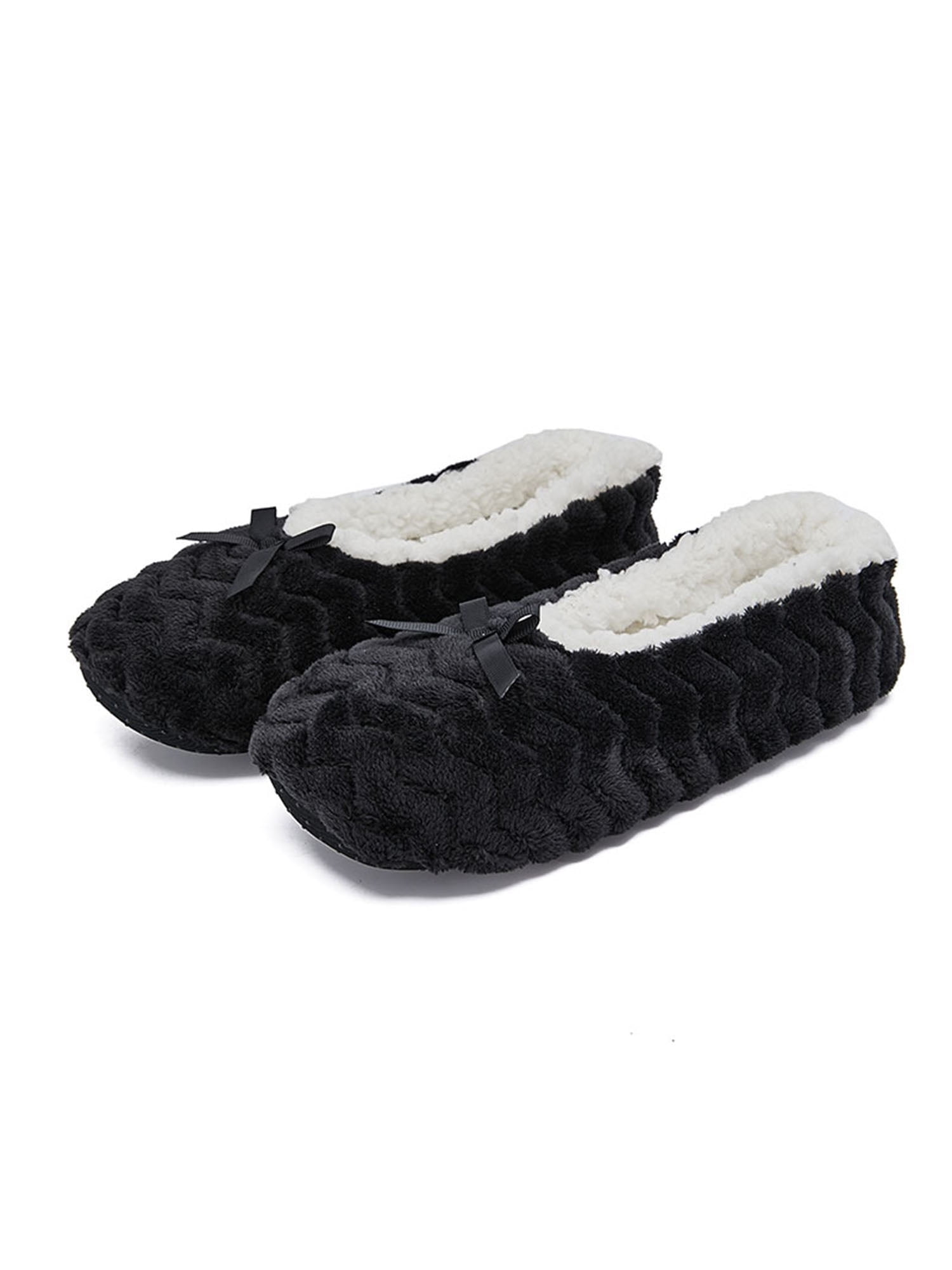 LUXUR Womens House Shoes Fuzzy Slippers Warm Winter Sock Slippers Cute