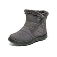 thumbnail image 1 of LUXUR Womens Plush Lined Snow Ankle Boots Winter Warm Short Boots Zipper Shoes, 1 of 8