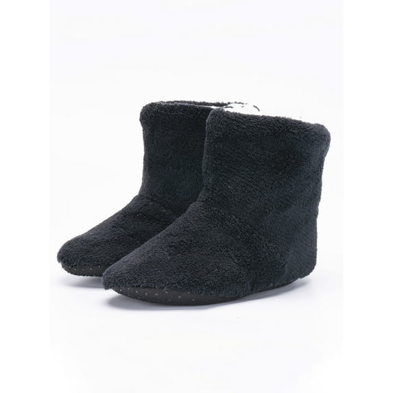 LUXUR Womens Slipper Socks Warm Bootie Slippers Winter Indoor House Boots Plush Lined Shoes with Non Slip Grippers