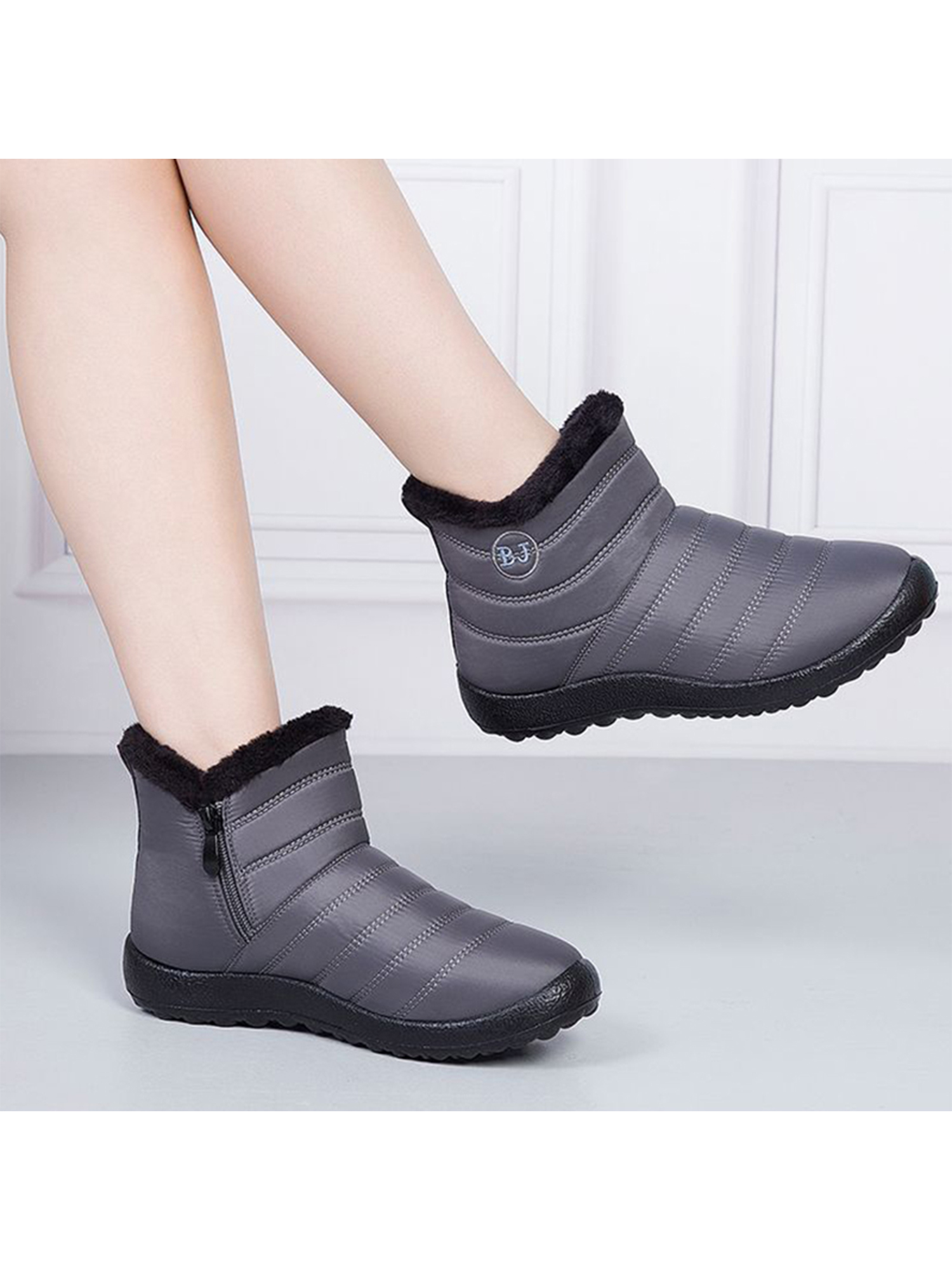 LUXUR Womens Snow Boots Waterproof Winter Ankle Boots Anti Slip Hiking