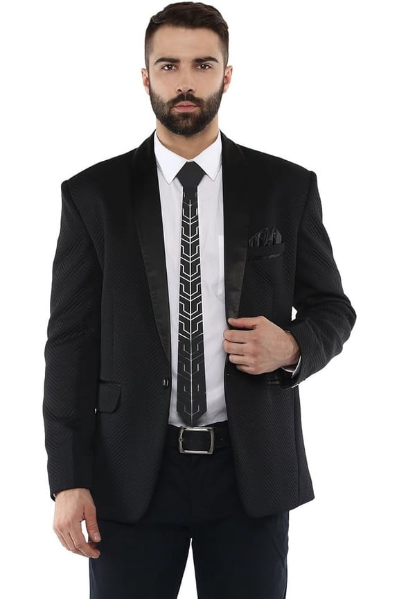 Matte Black Mode Tech Tie