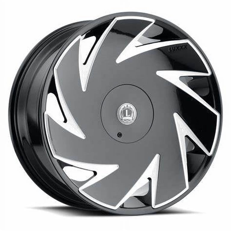 LUXXX ALLOYS 21 26X9.5 5X115/5X127 18ET 73.1CB GLOSS BLACK MILLED