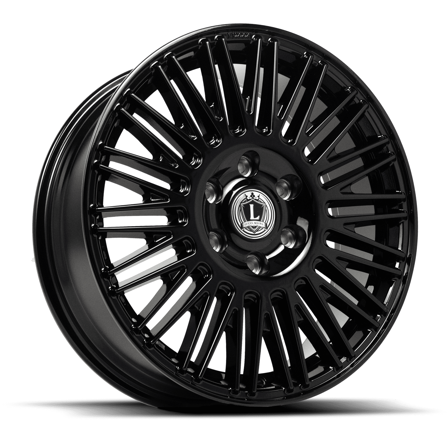 LUXXX ALLOYS 27 18X8 6X120 35ET 84.1CB GLOSS BLACK WHEEL