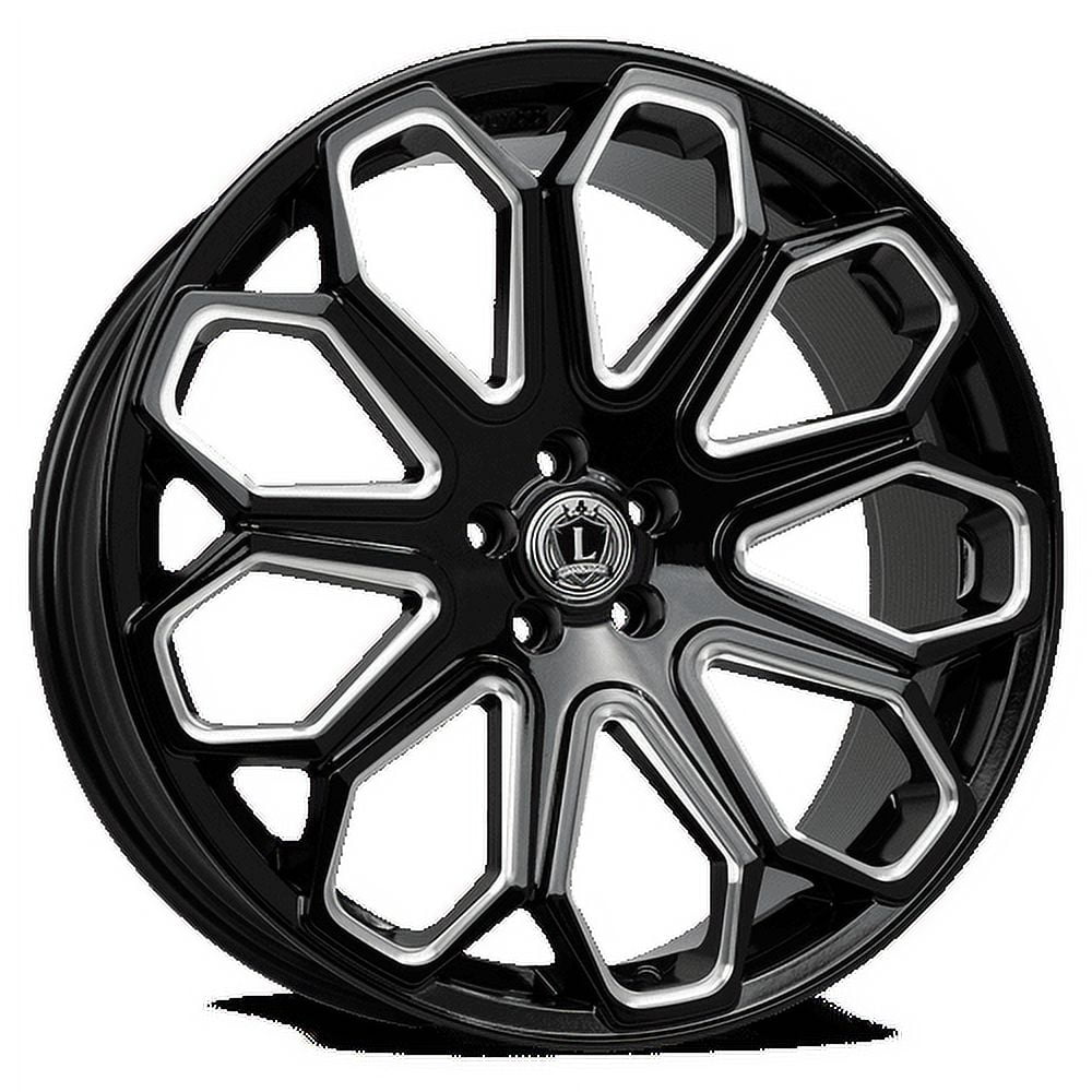 LUXXX ALLOYS 29 20X8.5 5X114.3 31ET 73.1CB Gloss Black Milled Wheel