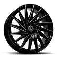 thumbnail image 1 of LUXXX ALLOYS 34 22X9 5X112/5X114.3 27ET 73.1CB GLOSS BLACK MILLED WHEEL, 1 of 1