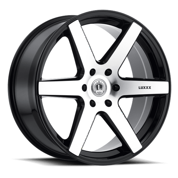 LUXXX Alloys Alloy Rims LUX20 24X9.5 6X139.7 +30 78.1 Gloss Black Machined Face