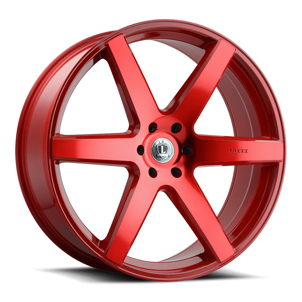 LUXXX Alloys Alloy Rims LUX20 24X9.5 6X139.7 +30 78.1 Neon Red