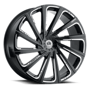 LU Alloys Alloy Rims LUX22 20X8.5 6-115/120 +30 73.1 Gloss Black Milled