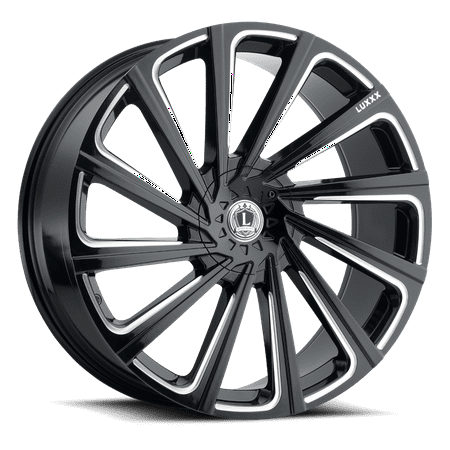 LUXXX Alloys Alloy Rims LUX22V 18X8.5 5110/114.3 +35 73.1 Gloss Black Milled