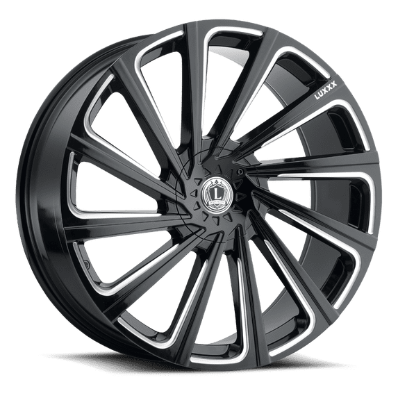 LUXXX Alloys Alloy Rims LUX22V 20X8.5 5110/114.3 +35 73.1 Gloss Black Milled