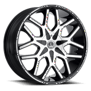 LU Alloys Alloy Rims LUX7 18X8 5114.3/120 +35 73.1 Gloss Black Machined Face