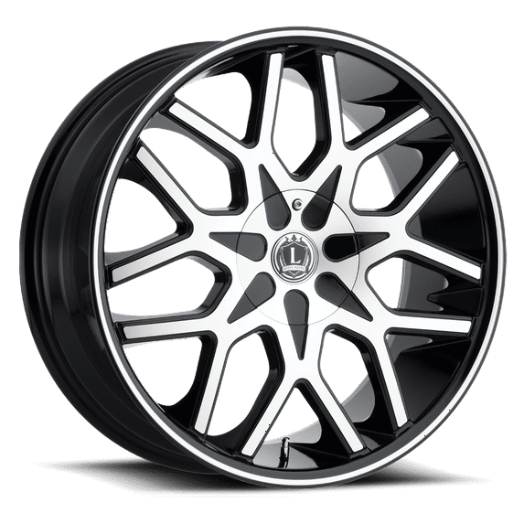 LUXXX Alloys Alloy Rims LUX7 18X8 5114.3/120 +35 73.1 Gloss Black Machined Face