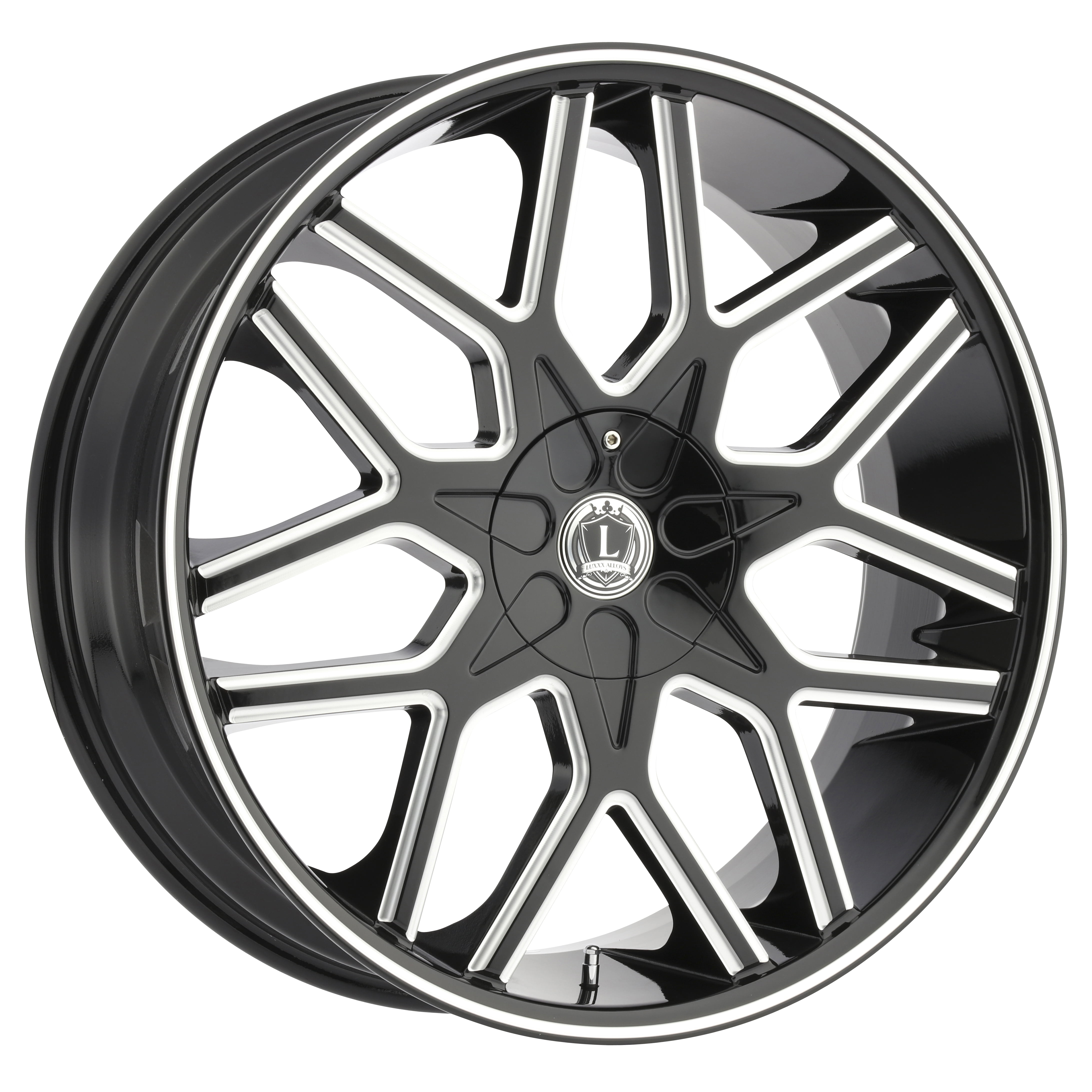 LUXXX Alloys Alloy Rims LUX7 20X8.5 5112/114.3 +35 74.1 Gloss Black Milled