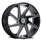 LU Alloys Alloy Rims LUX8 24X10 6X139.7 +30 78.1 Gloss Black Milled