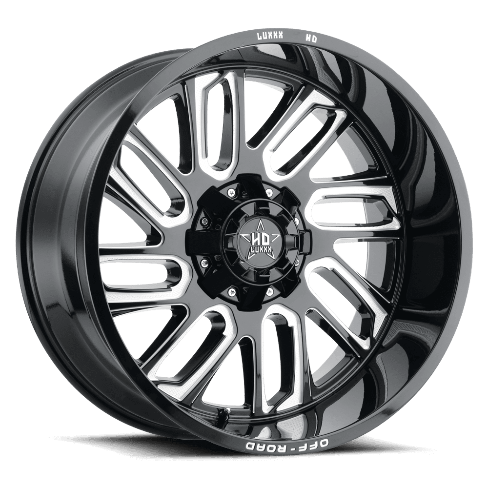 LUXXX HD Alloy Rims LHD18 20X10 5150/139.7 -18 110 Gloss Black Milled