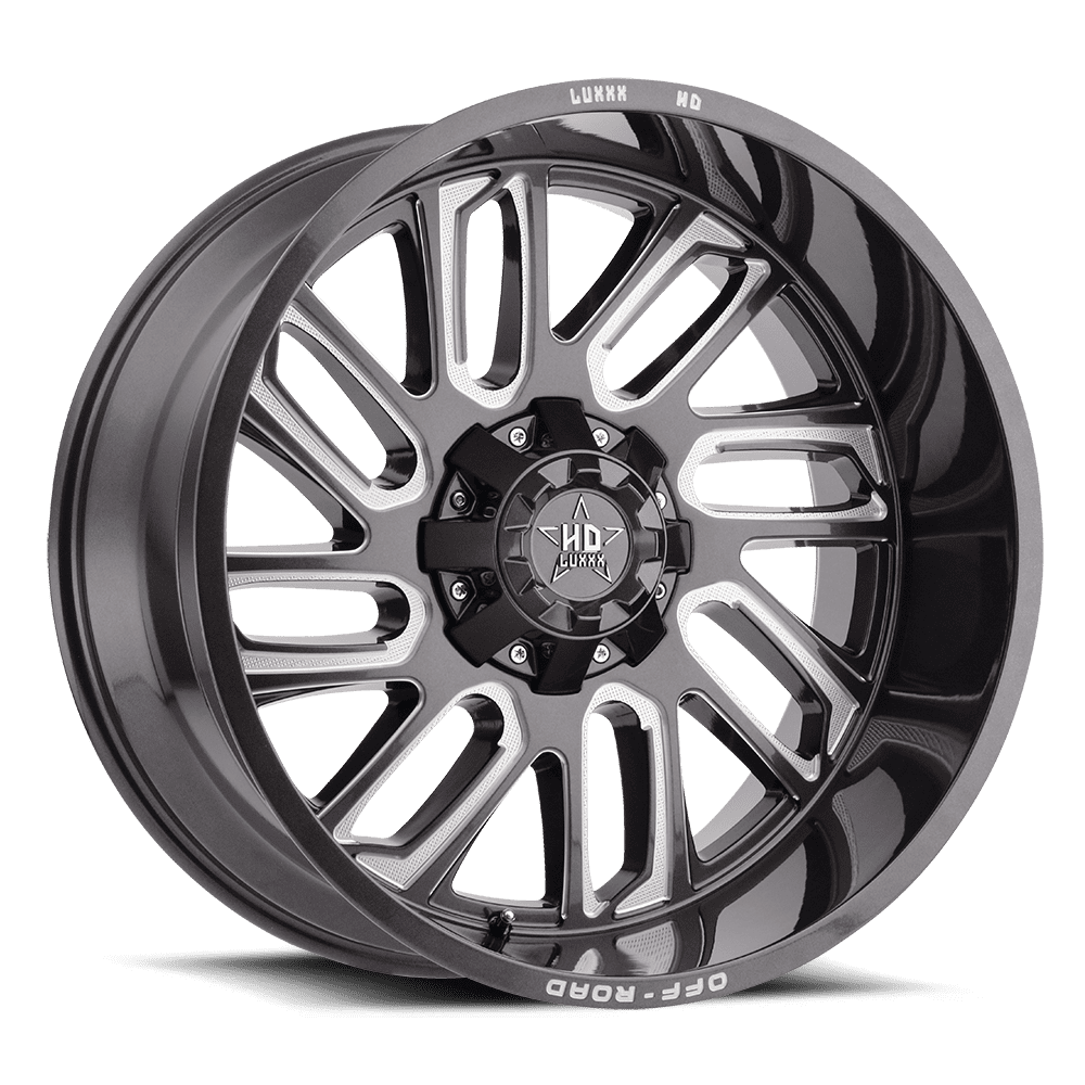LUXXX HD Alloy Rims LHD18 22X12 8X165 -44 122.1 Lava Gray Milled