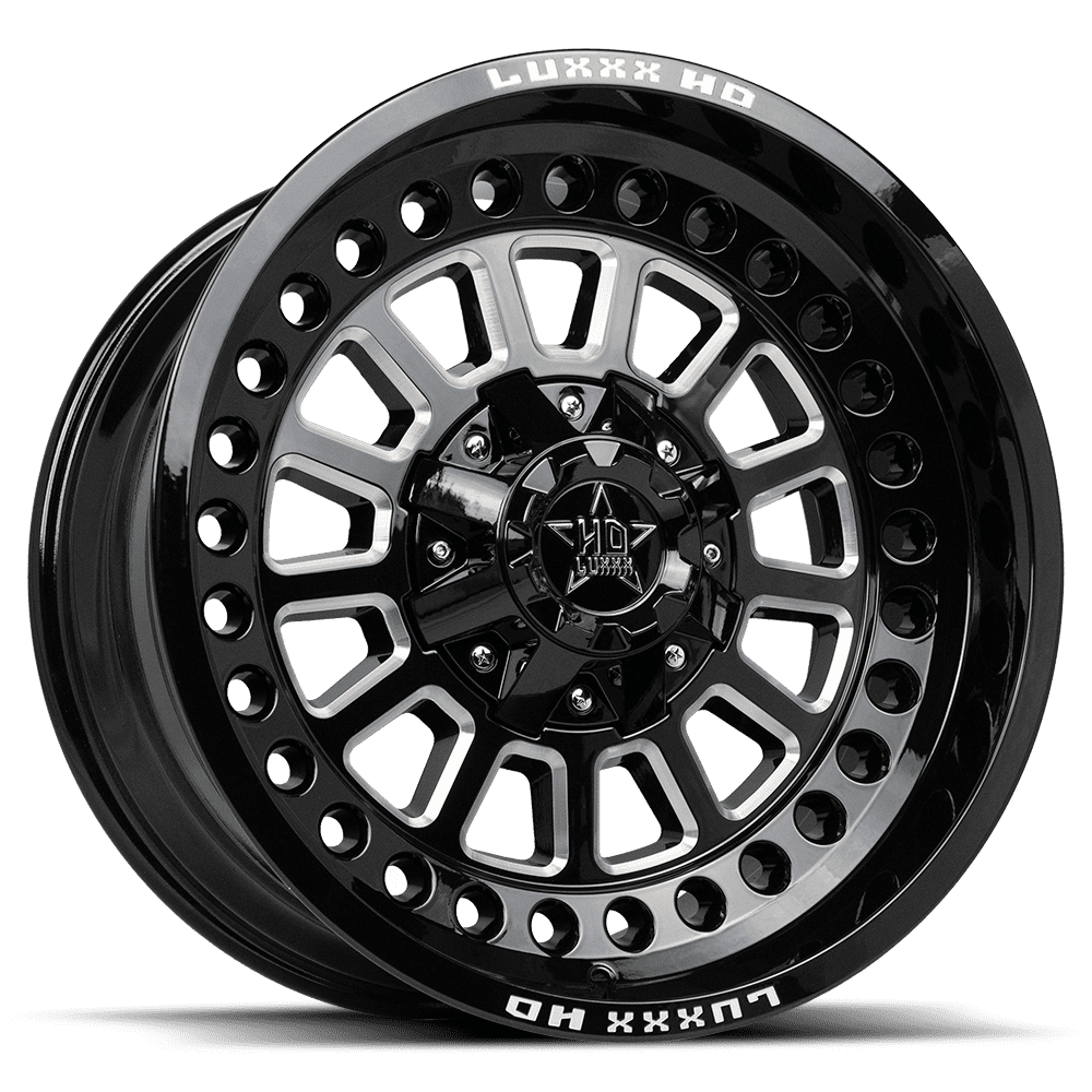LUXXX HD Alloy Rims LHD33 20X10 6135/139.7 -18 106.1 Gloss Black Milled
