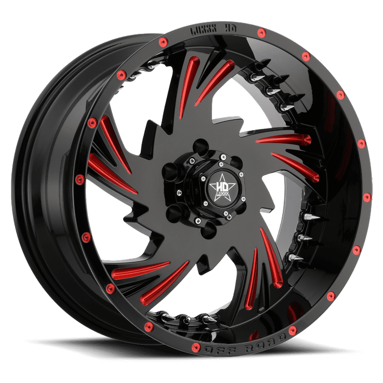 Free Shipping! Luxxx Hd Alloy Rims LHD7 22X12 6X135 Gloss Black