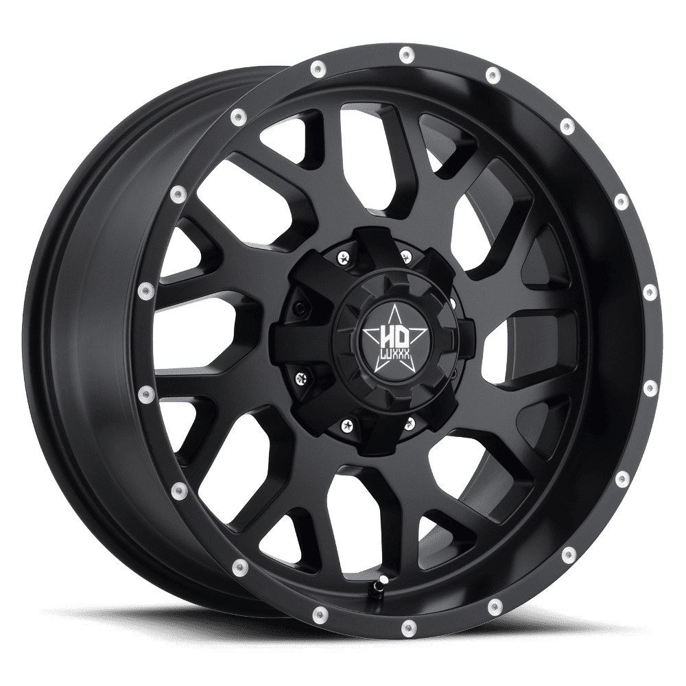 LUXXX HD Alloy Rims LHD8 20X9 6135/139.7 +0 106.1 All Satin Black