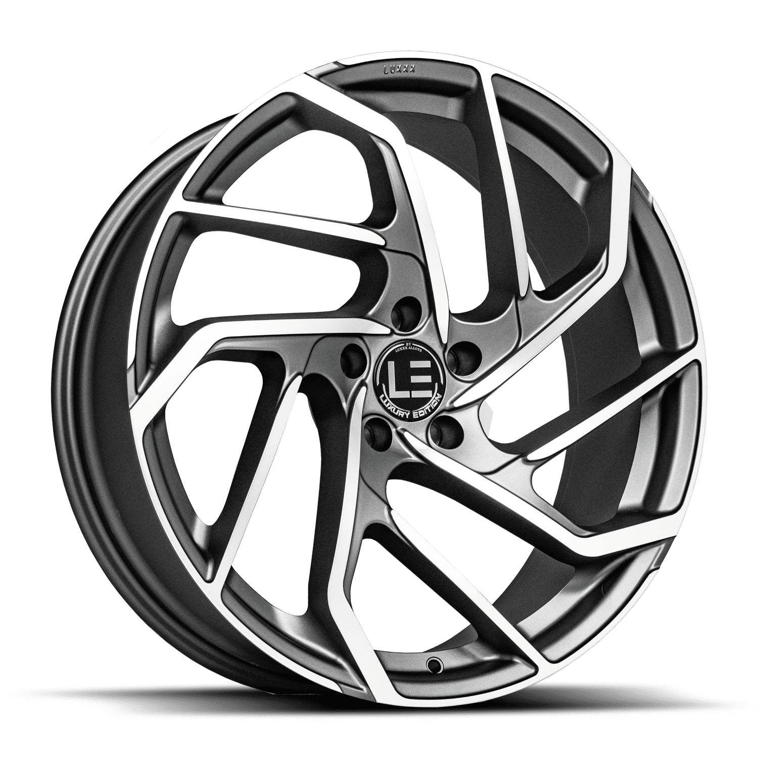 LUXXX LE Alloy Rims LUXLE15 22X9 5X120 +27 73.1 Matte Gunmetal w Machined Face