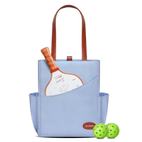 LUZZ Tennis Pickleball Bag Tote Shoulder Bag Versatile Sports Bag Present for Men Women Pastel Blue Bag