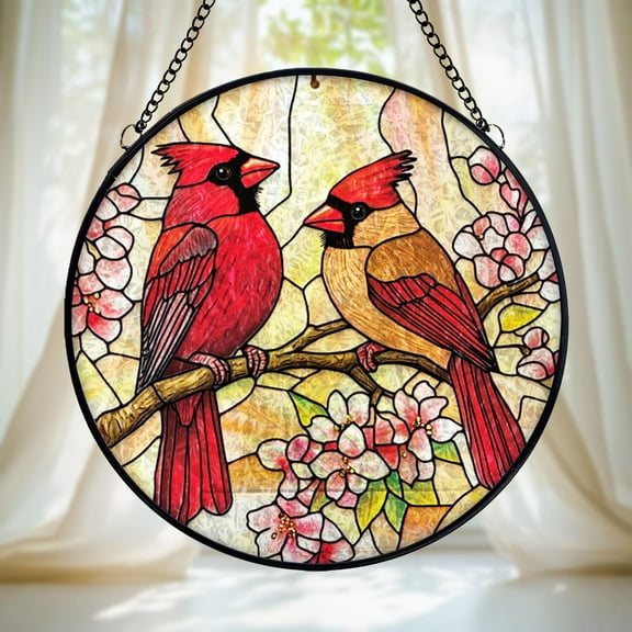 LV Gifts Bee And Lavender Stained Glass Suncatcher, Nature Window Hanging Decor, Cottagecore Gift, Bumblebee Garden Art Sun Catcher