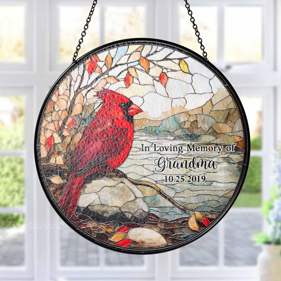 LV Gifts Pink Cosmos Flower Stained Glass Suncatcher, Floral Window Hanging Art, Garden-Inspired Sun Catcher Gift for Nature and Flower Lovers