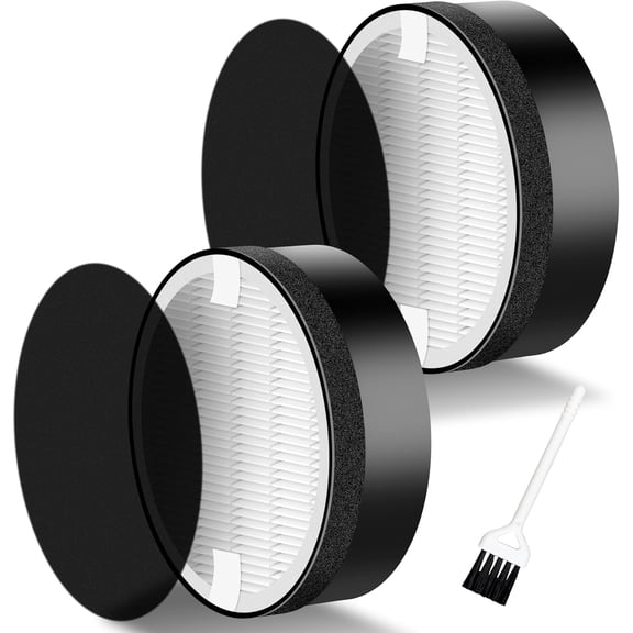 LV-H132 Replacement Filter Compatible for LEVOIT LV-H132 Air Puifier, 3-in-1 Great High-Efficiency Materials With Activated Carbon, Replace Part LV-H132-RF, Pack of 2,By