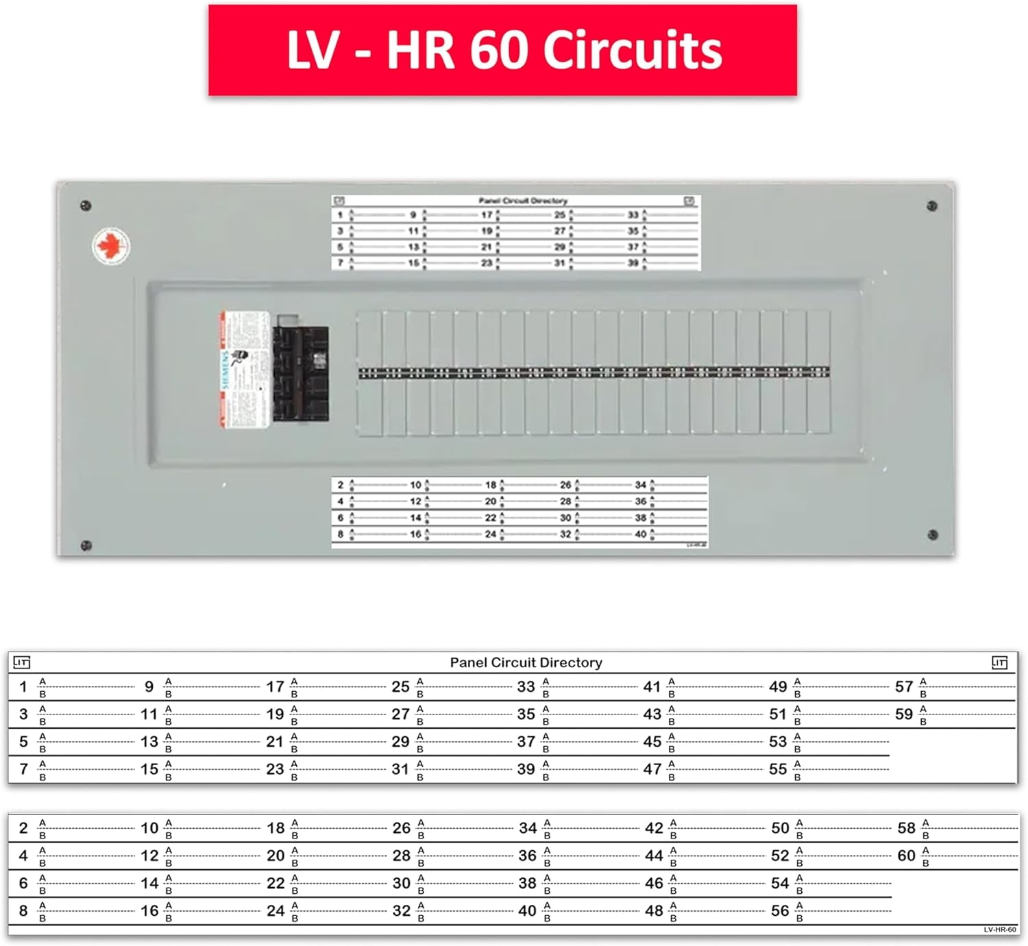 Horizontal Fuse LV Horizontal Sideways Fuse Box Circuit Breaker Panel Directory Labels ...