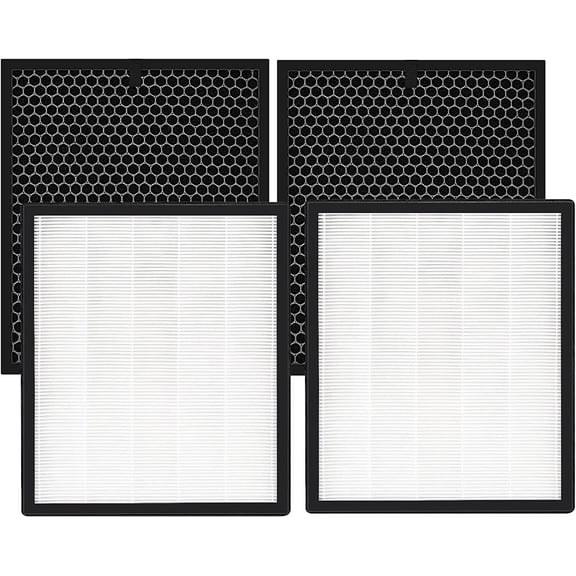 LV-PUR131 Replacement Filters for LV-PUR131 and LV-PUR131s Air Purifier, LV-PUR131-RF, 2 Pack HEPA and Activated Carbon Filters