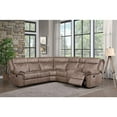 thumbnail image 1 of LV00397 - Sectional Sofa , Two Tone Chocolate Velvet - Dollum, 1 of 9