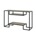 thumbnail image 1 of LV00887 - Console Table, Rustic Oak & Black Finish - Idella, 1 of 6