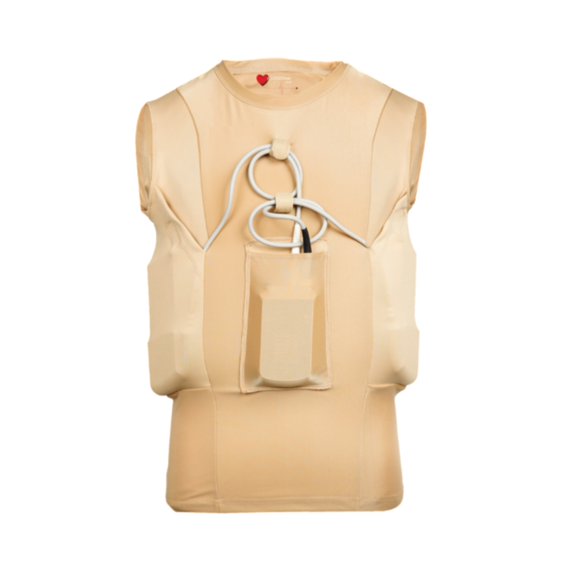 LVAD HeartMate 2 & 3 Men Tank Top shirt | Ultrathin Spandex Soft Mesh T-shirt | comfortable lvad clothing crew neck lvad shirt L