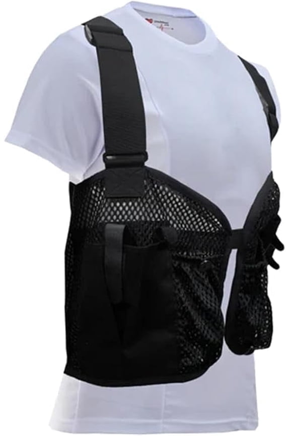 LVAD Mesh Vest - Breathable Concealed Pockets Carrier for Controller & Batteries, Size 2XL