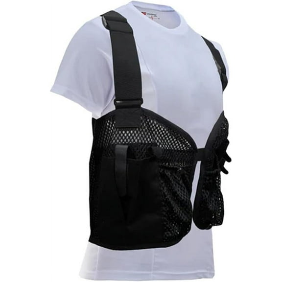 LVAD Mesh Vest - Breathable Concealed Pockets Carrier for Controller & Batteries, Size Small