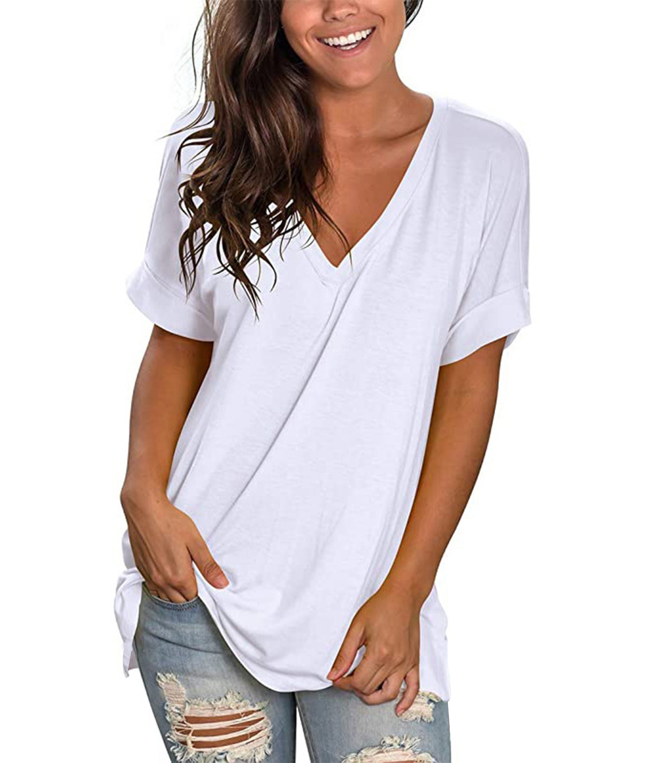 Womens HD V-Neck T-Shirt L39VR (10 PACK) - Walmart.com