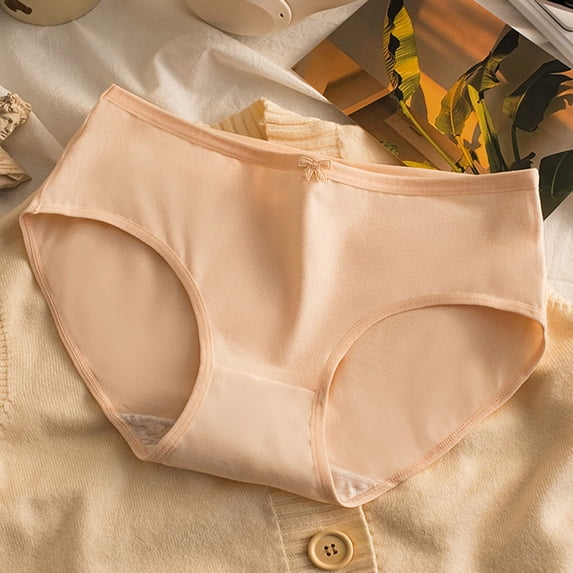 LVHAOGJOB 100% Cotton Underwear for Women Brief Comfort Full Coverage Soft Ladies Pants