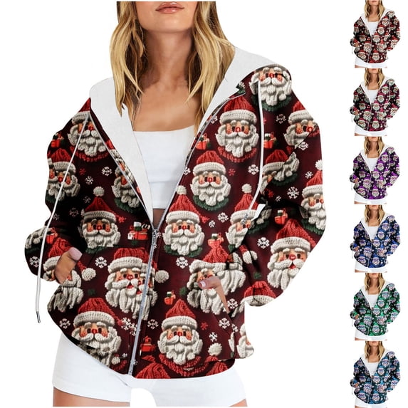 LVHAOGJOB Womens Jackets Full Zipper Hooded Long Sleeve Lightweight Coats for Ladies