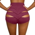 thumbnail image 1 of LVHAOGJOB Womens Summer Shorts Elastic Waist Solid Color Breathable Shorts Pants for Ladies Red, 1 of 6