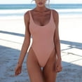 thumbnail image 1 of LVHAOGJOB Womens Swimsuits One Piece Summer Bikini Halter Solid Bathing Suits for Women Beach, 1 of 5