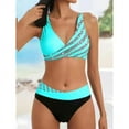 thumbnail image 1 of LVHAOGJOB Womens Swimsuits Summer Halter Bikini Plus Size Solid Pool Party Bathing Suits for Women Two Piece, 1 of 8