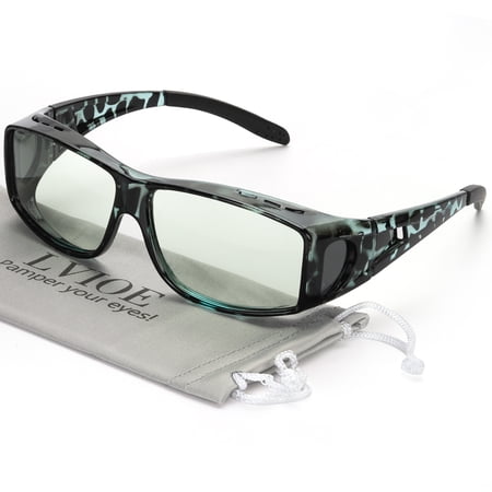 LVIOE Fit Over Blue Light Blocking Glasses and Computer Eyewear- Wear Over Prescription Glasses/ Reading Glasses/ RX Glasses